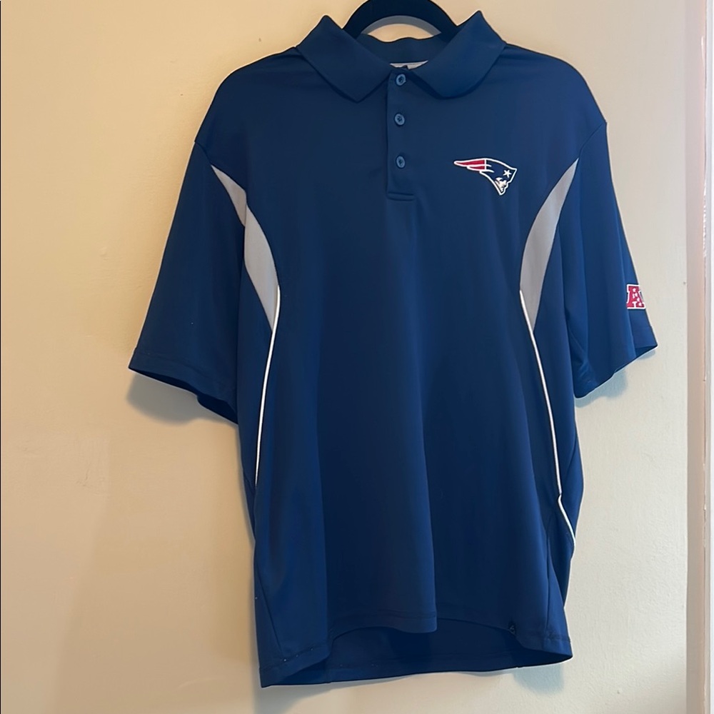 New England Patriots Polo Shirt - Men’s Medium - 3-Button - NFL Gear